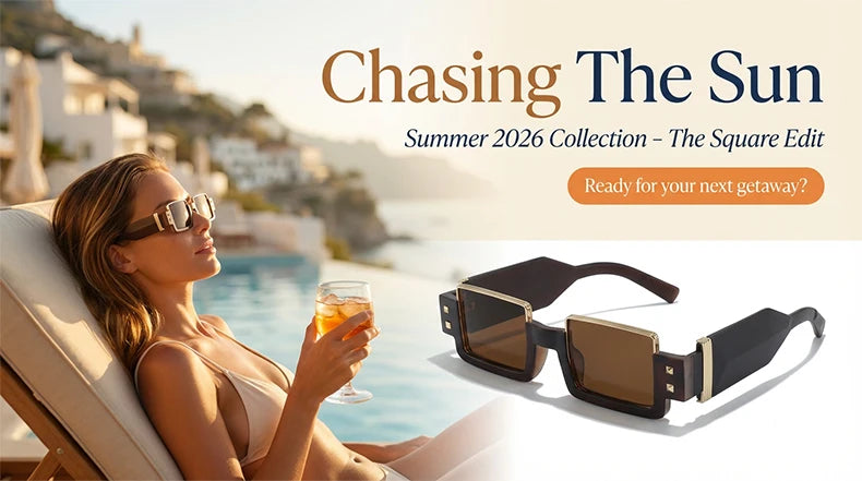 Punk Y2K 2026 Square Luxury Brand Sunglasses, Retro Steampunk Sunglasses for Women, Outdoor UV400 Sunglasses