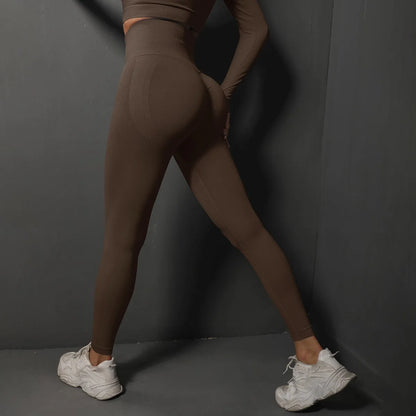 Women's High Waist Yoga Leggings Seamless Scrunch Butt Sport Tights for Fitness, Running, Hip Lift, Yoga Pants, High-Stretch Gym Leggings