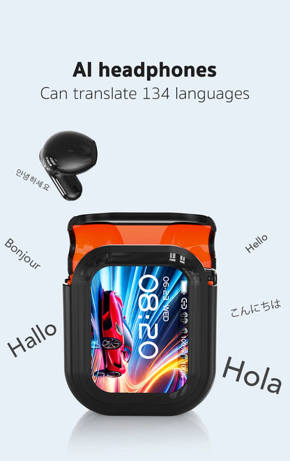 Traductor NE20 nuevos auriculares inalámbricos Bluetooth 6,0 auriculares de traducción IPX4 clasificación de impermeabilidad batería de larga duración