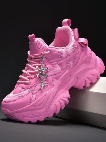 Zapatos vulcanizados informales para mujer, zapatillas ligeras con plataforma negra y tacones altos, estilo punk de Halloween para mujer