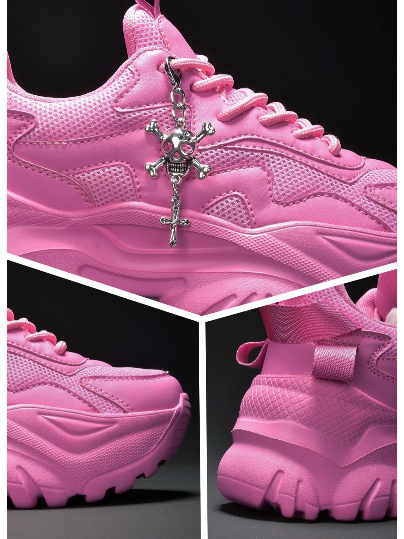 Zapatos vulcanizados informales para mujer, zapatillas ligeras con plataforma negra y tacones altos, estilo punk de Halloween para mujer