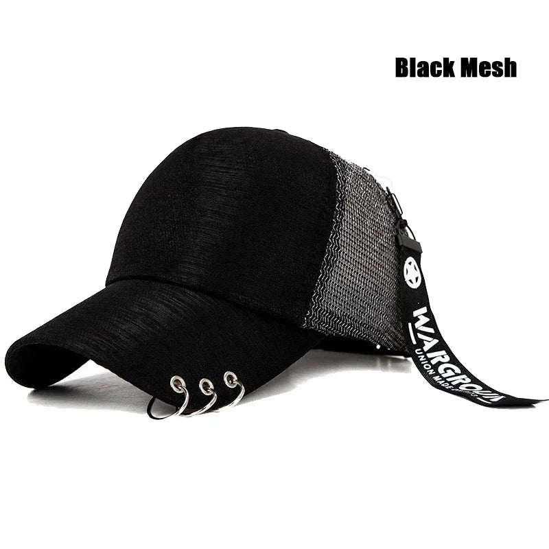 Gorra de Béisbol Clásica con Visera Metálica Personalizada, Estilo Ligero y Transpirable Cuatro colores para elegir
