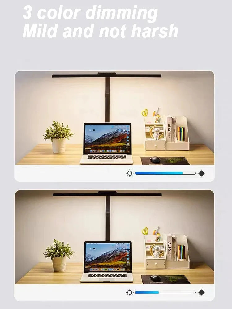 Lámpara de escritorio con Clip Led de un solo cabezal, lámparas de mesa de ordenador regulables, Monitor, luz de arquitecto, lámpara de mesa para luces de lectura de oficina