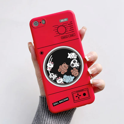 For iPhone 5 5S Case Cute Bear Cartoon Frog Painted Soft Cover For iPhone SE 2016 2020 2022 SE2 Silicone Phone Case Coque Funda