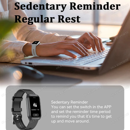Para mujeres hombres reloj inteligente pantalla AMOLED salud monitoreo del ritmo cardíaco Bluetooth llamada IP68 impermeable deporte al aire libre pulsera inteligente