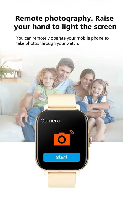 VIVO Smartwatch for Android and iPhone, 2.01-inch HD Screen, Answer and Make Calls, Message Preview, Sports Modes, Customizable Watch Face, Weather Forecast