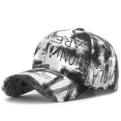 Nueva moda Cool Graffiti mujeres hombres gorras sombrero mujer hombre deporte viseras gorra de béisbol calle tendencia sombrero de sol para mujeres hombres