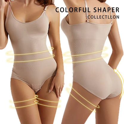 Body moldeador de cuerpo para mujer, Body moldeador sin mangas con Control de barriga, entrenador de cintura delgada con ganchos de talla grande.