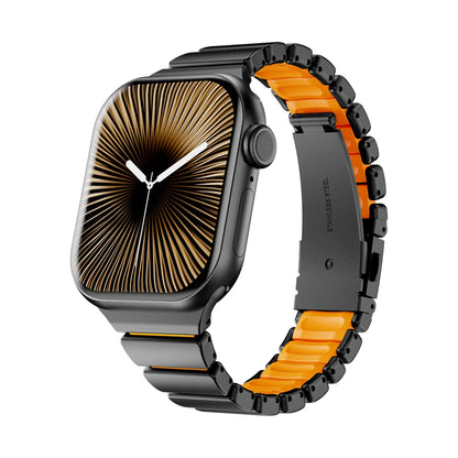 Correa de Acero Inoxidable para Apple Watch Series 10 11 42mm, Correa de Goma para Mujer para Iwatch 9 8 7 41mm 6 5 4 3 2 1 40mm 38mm