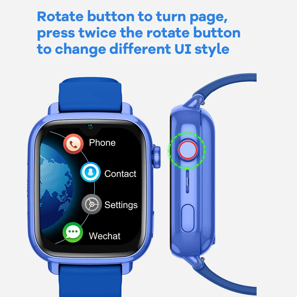 4G Smart Watch for Girls and Boys, GPS, WIFI, Video Call, SOS App, Download, Kids Smart Watch, Camera Monitor, Tracker, Location, Phone Watch