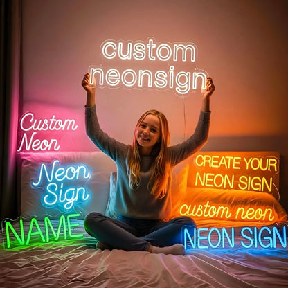 Custom LED Neon Sign, Personalized Name Sign, Wedding Decor for Store, Business, Wall, Room, Personalized Neon Gift for Kids
