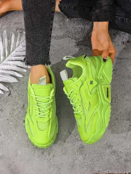Zapatos De plataforma De verano para Mujer, Zapatos deportivos informales, versátiles, De fondo suave, transpirables, para correr, Zapatos De Mujer