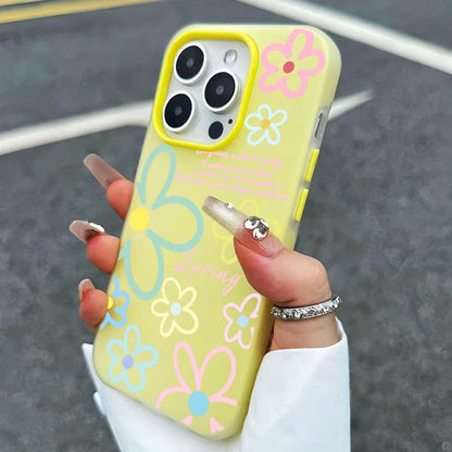 Funda para Teléfono con Diseño de Flores Primaverales para iPhone 17 16 Pro Max, Fundas para iPhone 17e 16e 11 15 12 13 14 Pro Max Air X XS XR 7 8 Plus