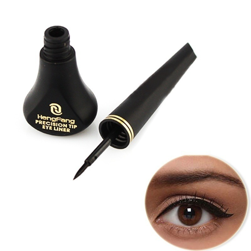 Delineador de ojos resistente al agua, líquido, cabeza dura, secado rápido, resistente al sudor, no florece, lápiz delineador de ojos de larga duración, cosméticos Maquiagem