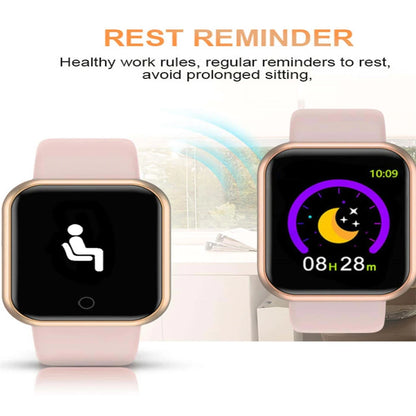 Reloj inteligente para hombre y mujer, pulsera con mensaje, Monitor de Fitness, regalo de cumpleaños, reloj electrónico para Android IOS