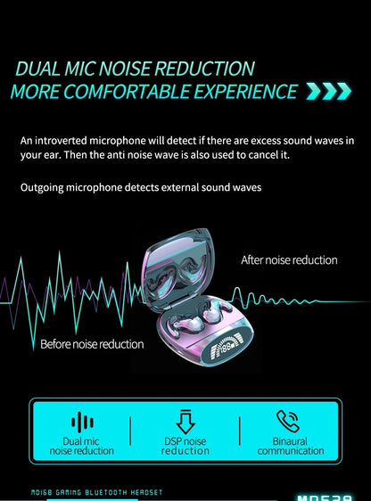Invisible Mini Sleep Earbuds, Small Hidden Headphones, Bluetooth 5.3 Earbuds, TWS Stereo Sports Wireless Noise Canceling Headphones
