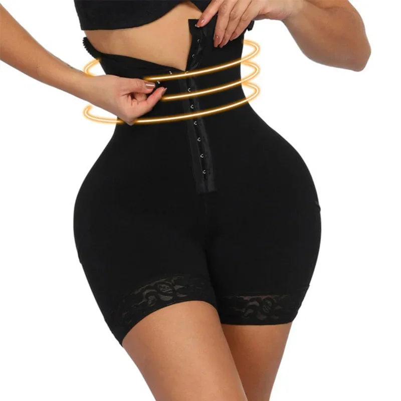Colombian butt lifter girdles, high-waist shapewear, tummy control panties, waist trainer, body shaper, slimming wrap, flat belly
