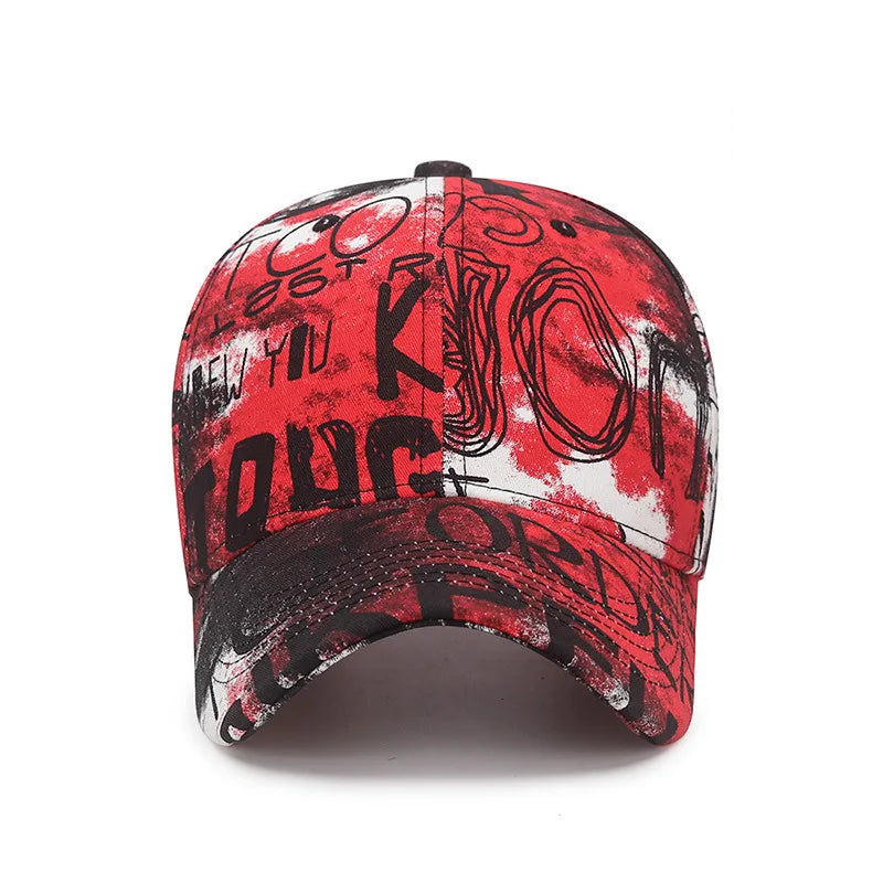 Nueva moda Cool Graffiti mujeres hombres gorras sombrero mujer hombre deporte viseras gorra de béisbol calle tendencia sombrero de sol para mujeres hombres