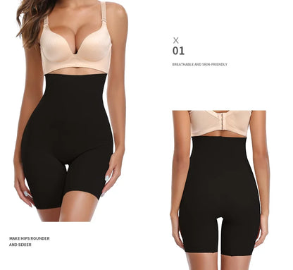 MISS MOLY-pantalones cortos de seguridad de cintura alta para mujer, bragas sólidas con Control de barriga, moldeador de cintura adelgazante, ropa interior femenina de cuerpo liso