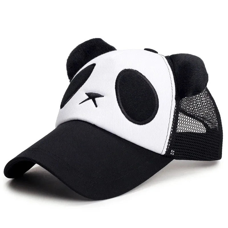 Gorras de béisbol de Panda bonitas de verano para hombres y mujeres, Gorras Snapback de algodón de Hip Hop, protección solar para niños y niñas, Gorras para exteriores, triangulación de envíos