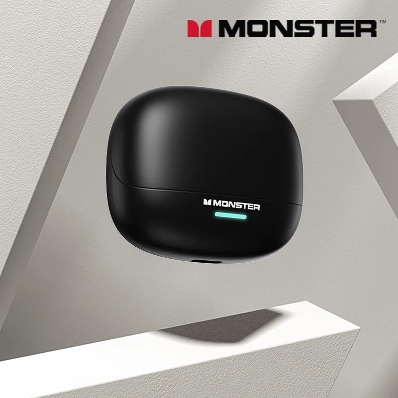 Auriculares inalámbricos Monster MQT52 con Bluetooth 5,4, auriculares para juegos con batería de larga duración, auriculares con sonido estéreo HIFI de modo dual con micrófono