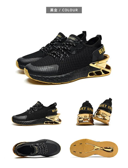 Luxury sports sneakers for women and men, casual training shoes, breathable, fashionable running loafers.