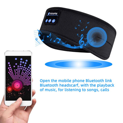 HOMEFISH BT Sports Headband Headphones for Sleeping Elastic Wireless Music Eye Mask Headphones Wireless Bluetooth Headband