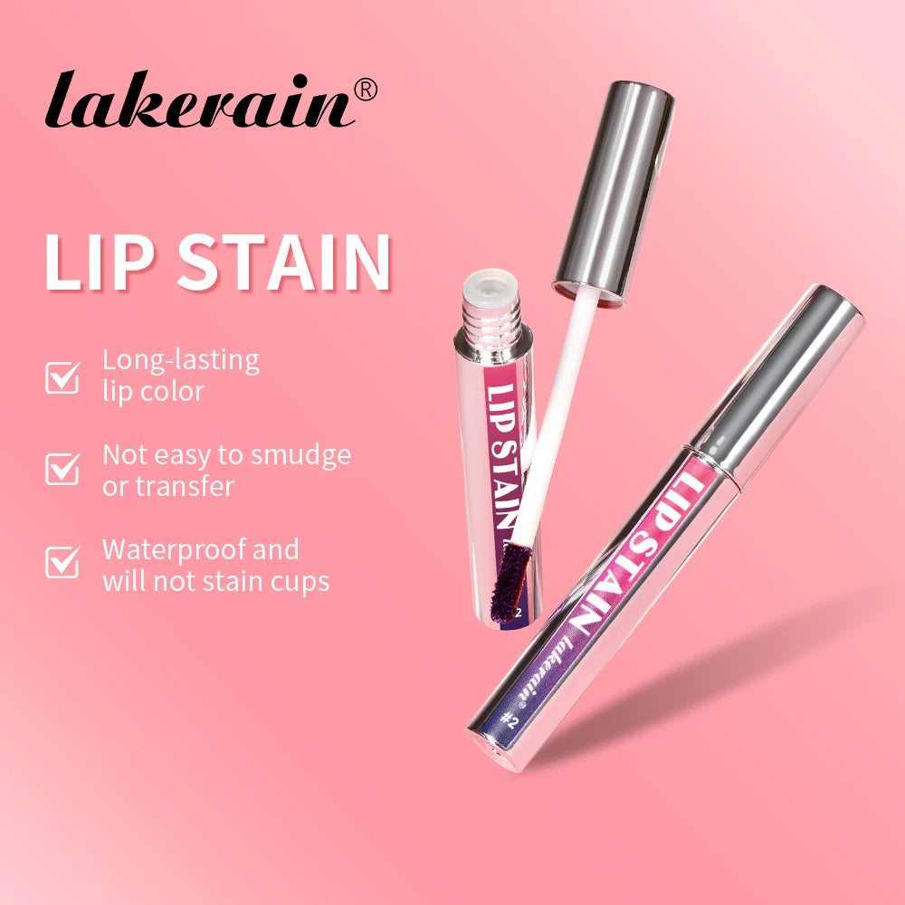 Tinte de labios rosa resistente al agua de larga duración, taza antiadherente a prueba de transferencia, tinte de labios Natural, cosméticos para mujer