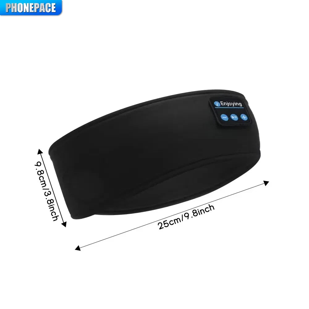 HOMEFISH BT Sports Headband Headphones for Sleeping Elastic Wireless Music Eye Mask Headphones Wireless Bluetooth Headband