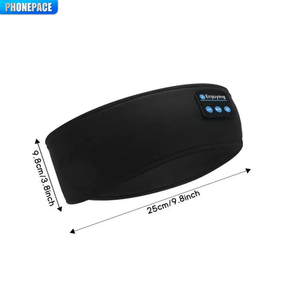 HOMEFISH BT Sports Headband Headphones for Sleeping Elastic Wireless Music Eye Mask Headphones Wireless Bluetooth Headband
