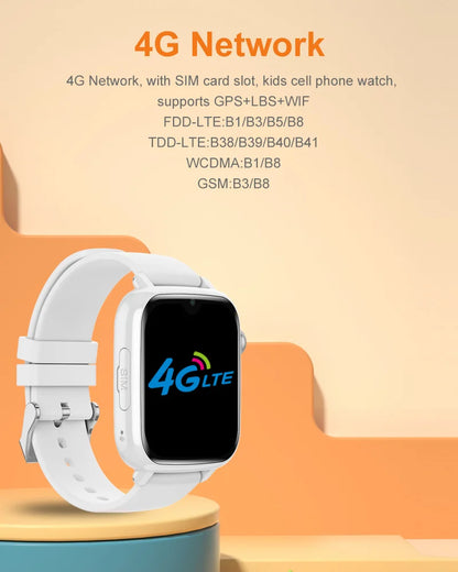 4G Smart Watch for Girls and Boys, GPS, WIFI, Video Call, SOS App, Download, Kids Smart Watch, Camera Monitor, Tracker, Location, Phone Watch