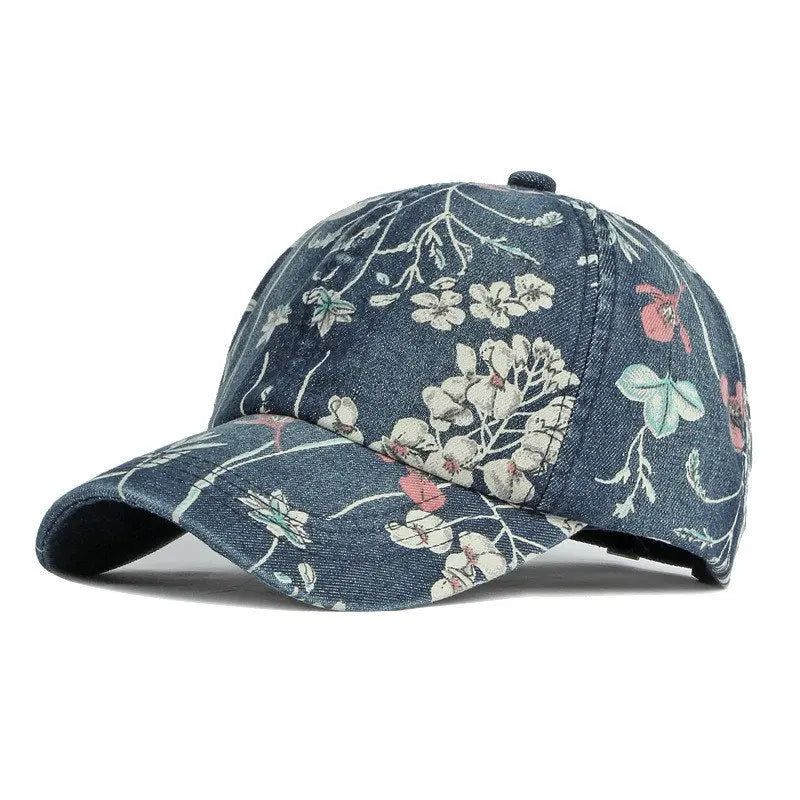 LDSLYJR-gorra de béisbol vaquera con estampado de flores para hombre y mujer, gorro ajustable con Cierre trasero, para exteriores, Primavera, 170