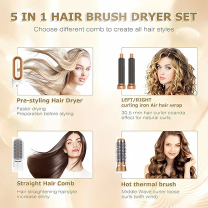 Secador de pelo profesional 5 en 1, peine de aire caliente, rizador para Dyson Airwrap, herramienta de estilismo, alisador de pelo, herramienta de peluquería