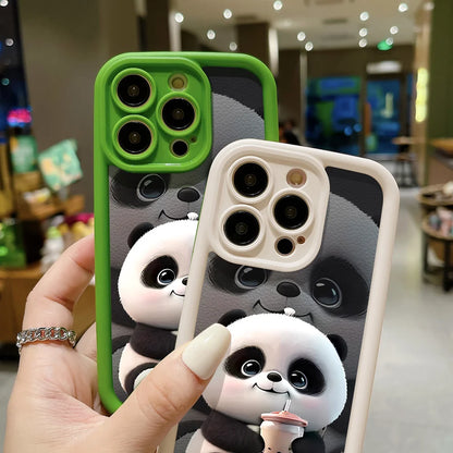 Soft TPU Panda Case for iPhone 15 Pro Max, Cases for iPhone 16 17 Air 13 14 11 12 16E 7 8 Plus SE 17promax 16promax