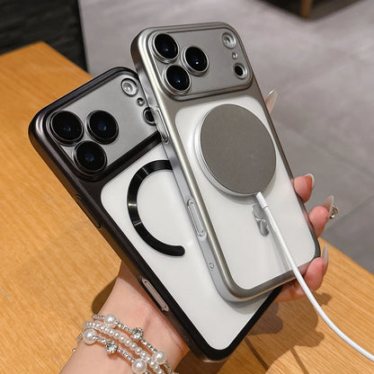 Luxury Matte Translucent Magnetic Case for iPhone 17 Pro Max 17Pro 17 Air, Magsafe Wireless Charging Camera Protective Cover, for iPhone 17 Pro Max