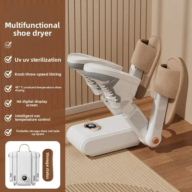 Portable Folding Electric Shoe Dryer, UV Blue Light, UV Sterilization, Deodorizer, Quick-drying Shoe Dryer, Household Shoe Dryer