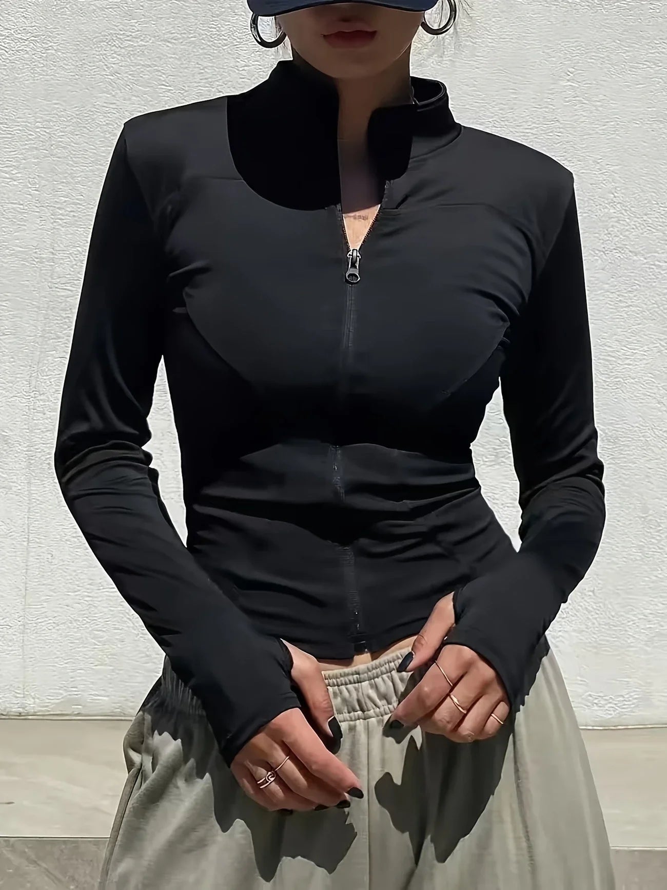 Chaqueta deportiva de secado rápido para Pilates de otoño para mujer: ideal para entrenamientos de gimnasio y correr al aire libre