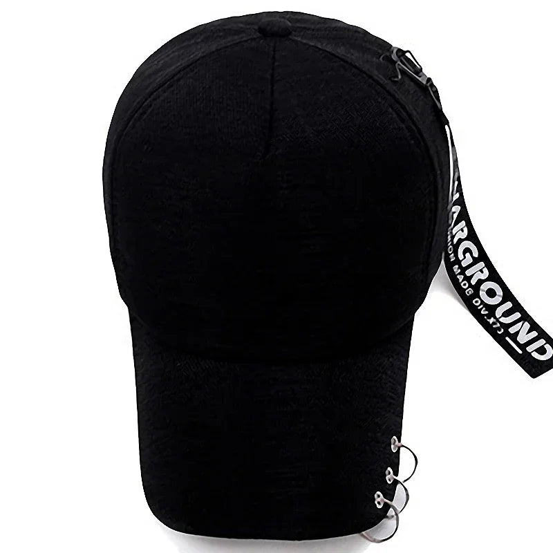 Gorra de Béisbol Clásica con Visera Metálica Personalizada, Estilo Ligero y Transpirable Cuatro colores para elegir