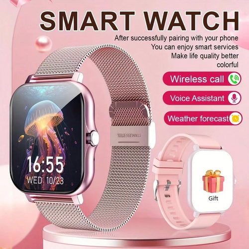 Reloj inteligente Reloj inteligente deportivo multifuncional, llamadas inalámbricas, esferas de reloj personalizadas, control de música