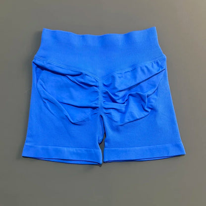 Shorts Deportivos HISTELLO Impacts de 4.5" para Mujer, Shorts de Ciclismo de Cintura Baja, Shorts de Gimnasio, Leggings de Yoga sin Costuras con Efecto Push-Up