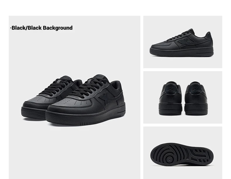 Xtep zapatos de skate para Mujer y hombres moda estilo callejero moda baja suela gruesa durabilidad cómodo zapato.