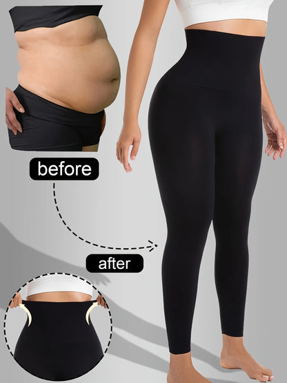 High Waist Shaper Leggings, Tummy Control, Compression, Non-See-Through, Soft Yoga Pants for Workout, Butt Lift, Gym Tights