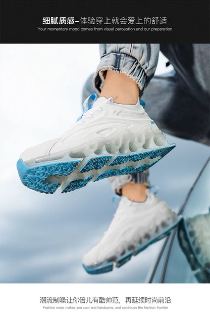 Luxury sports sneakers for women and men, casual training shoes, breathable, fashionable running loafers.