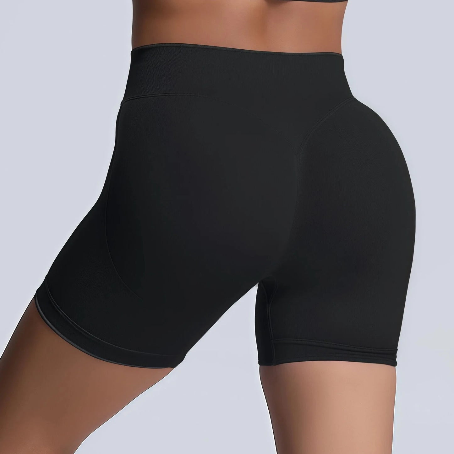 Shorts Deportivos HISTELLO Impacts de 4.5" para Mujer, Shorts de Ciclismo de Cintura Baja, Shorts de Gimnasio, Leggings de Yoga sin Costuras con Efecto Push-Up
