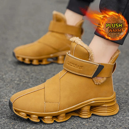Women's and Men's Boots, New Winter Sneakers, Warm Women's and Men's Shoes, Waterproof Non-slip Plush Trainers, Women's and Men's Tennis Shoes, Boots, Women's and Men's Winter Trainers