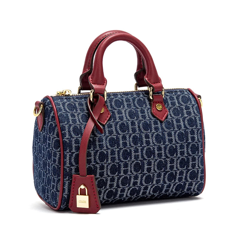 Women's Shoulder Bag, New Cowboy Spliced Pillow Bag, Women's Casual Party Handbag