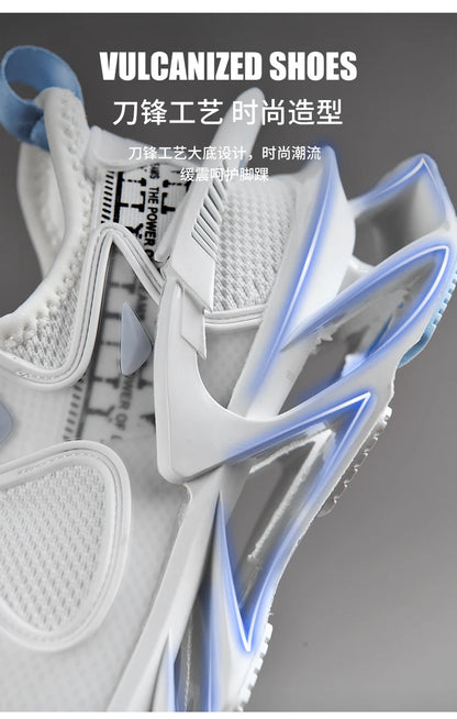 Luxury sports sneakers for women and men, casual training shoes, breathable, fashionable running loafers.