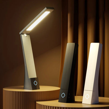 Lámpara de escritorio Led, luces de mesa plegables con carga y taponamiento, protección ocular, lámpara de escritorio de aprendizaje, accesorio de iluminación para dormitorio y mesita de noche