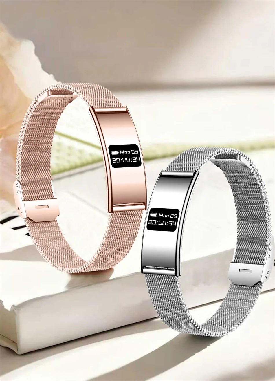 Pulsera inteligente para hombres y mujeres, Monitor de ritmo cardíaco durante el sueño, banda inteligente de salud, rastreador de actividad/deporte resistente al agua, reloj inteligente para Android iOS