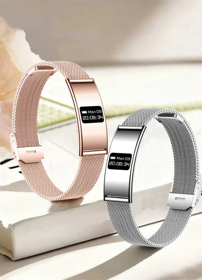 Pulsera inteligente para hombres y mujeres, Monitor de ritmo cardíaco durante el sueño, banda inteligente de salud, rastreador de actividad/deporte resistente al agua, reloj inteligente para Android iOS